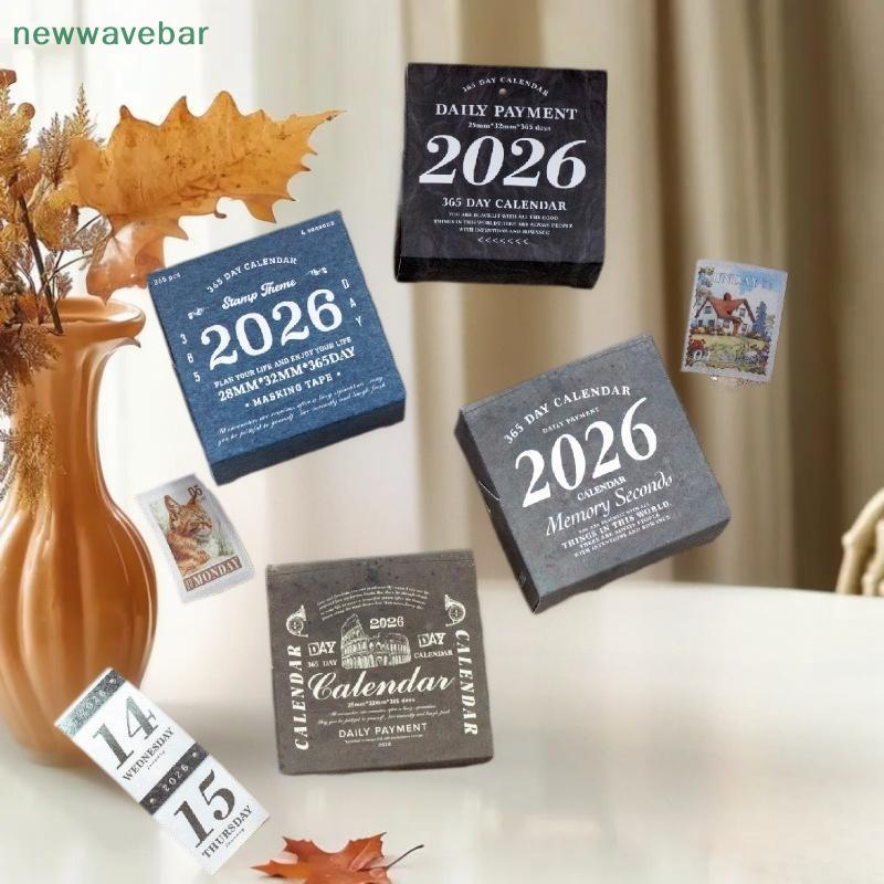 [HENGHOME] Journal GO 365pcs Vintage 365 Days Daily Life Washi Tape Stiers สําหรับ Collage Junk Jour