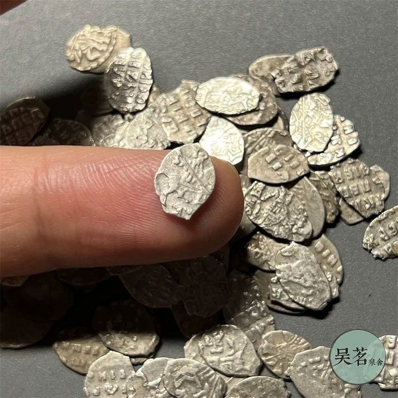 HELLO~~ ทรายรัสเซีย 1 Gobi Early Silver เหรียญ 16th Century-19th Century Peter Emperor เงินขนาดเล็กช