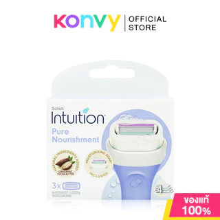 Schick Intuition Refill 40g ชิค ใบมีดโกนรีฟิล มาพร้อมสบู่ในตัว (Aloe/Cocoa Butter/Lemon Berry)