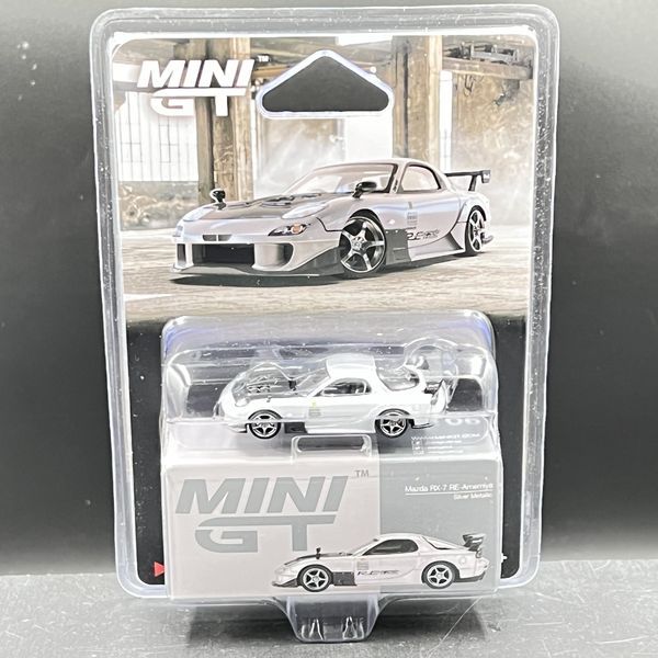 MINIGT Mazda RX-7 RE-Amemiya Silver Metallic แพคแขวน