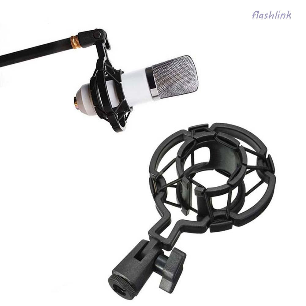 FLASHLI Mic Shock Mount Live Broadcast Universal ไมโครโฟน Mount Holder Mic Suspension Mounting Clamp