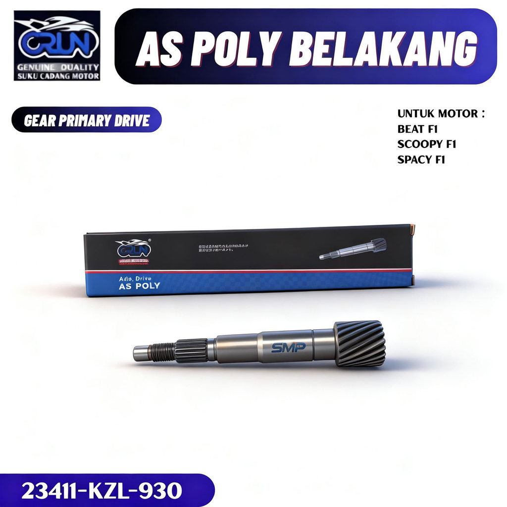 23411-KZL-930 CRUN As Poly Shaft Drive Honda Beat f1 As Pully Vario f1 Spacy f1 Sopy fI