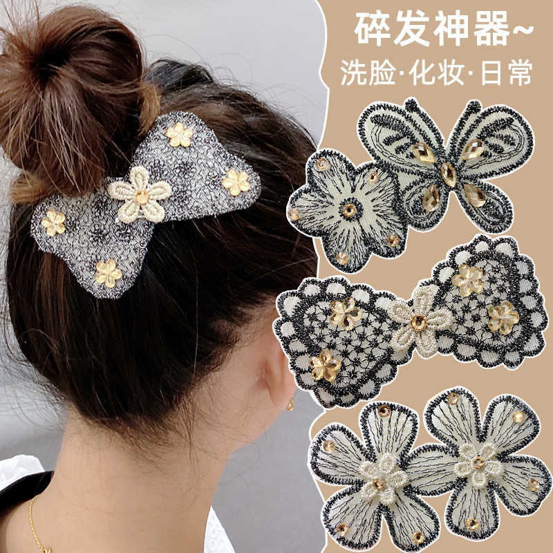 สติกเกอร์หน้าม้าติดผม Tidy-up Artifact ล้างหน้า Velcro กิ๊บติดผม