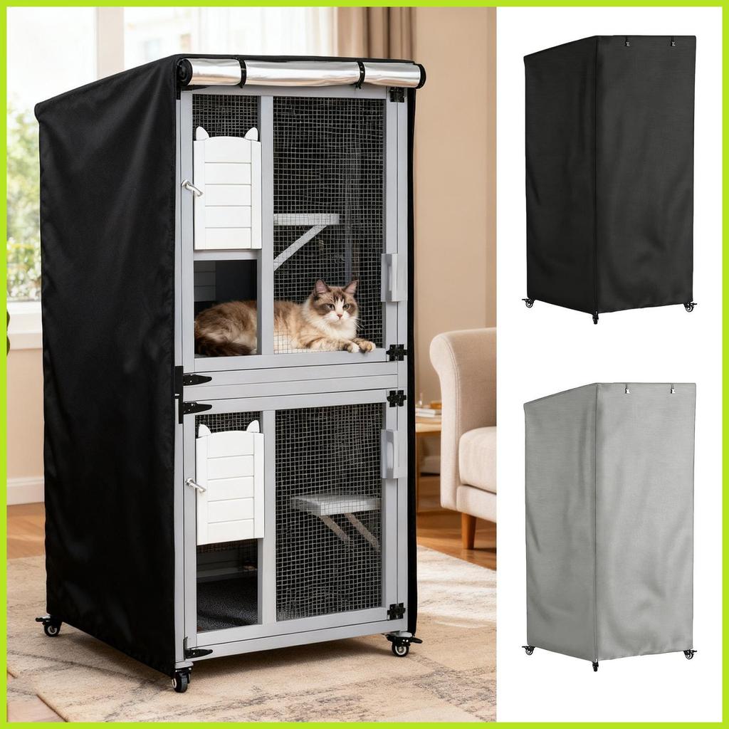 Cat Shelter สําหรับกลางแจ้งเต็มรูปแบบกลางแจ้งลูกแมว Shelter ป้องกันสําหรับ Patio ระเบียง Backyard un