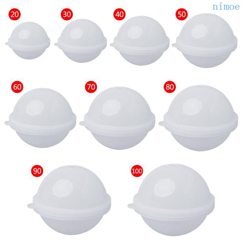 Nio Epoxy Homemade Bath Bomb Mold Sphere Round Wax Epoxy Mold Craft