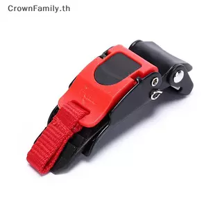 [CrownFamily] สายรัดหมวกกันน็อคแบบปลดเร็ว สีฟ้าและแดง ติดตั้งง่าย
