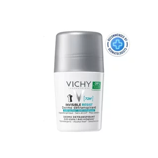 Vichy วิชี่ อินวิซิเบิล รีซิส เดอร์โม ดีแทรนส์ไพแรนท์ โรลออน 50 มล. (เหมาะกับคนออกกำลังกาย)