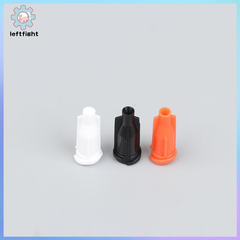 LEFT 100 ชิ้นเคล็ดลับ Caps เครื่องจ่ายหัวฉีด Dispensing เข็มปิดผนึกปลั๊ก GHT