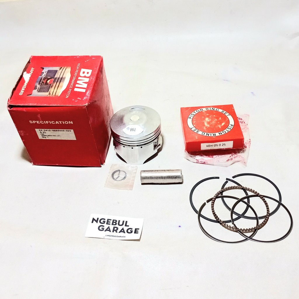 ชุดลูกสูบชุดแหวนปากกา MEGAPRO OS25 HONDA JAPAN 02 0412 KEH6600 025 BMI