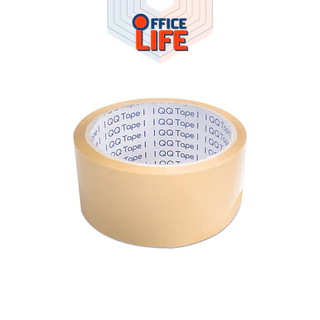 QQ TAPE (คิวคิว เทป) เทปใส เทปขุ่น เทปปิดกล่อง ขนาด 100 หลา หนา 40 / 45 / 47 ไมครอน ( 1 ม้วน )