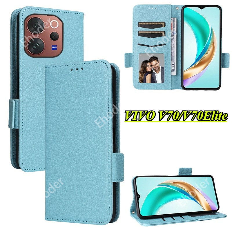 ปลอกหนังสําหรับ VIVO V70 Elite 5G 2026 เคสโทรศัพท์สําหรับ VIVOV70 VIVOV70Elite V70Elite V 70 V2548 V2538 กันกระแทกกระเป๋าสตางค์แม่เหล็กปกหลัง