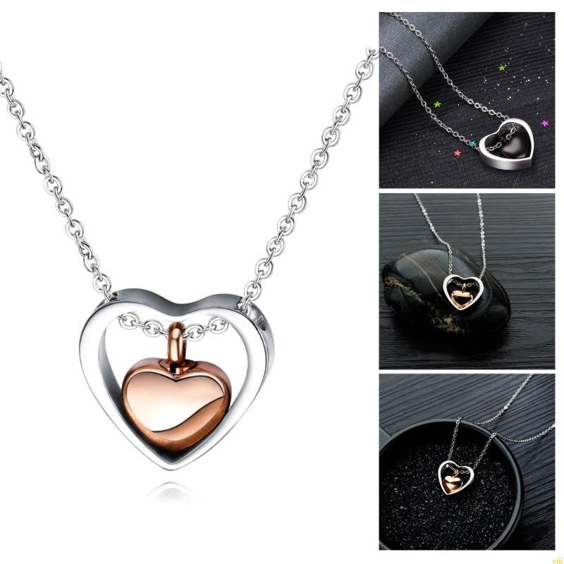 Yili Urn Cremation Urn สร้อยคอสําหรับ Urn เครื่องประดับ Steel Keepsake สร้อยคออนุสรณ์