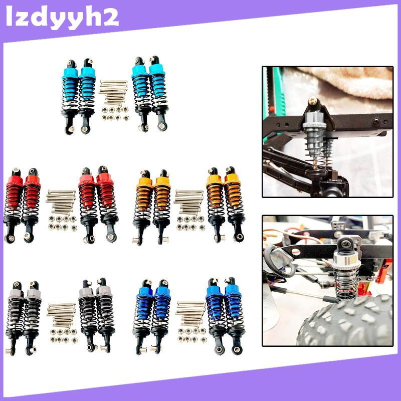 [Lzdyyh2] 4 ชิ้น RC รถโช้คอัพอะไหล่อัพเกรดพร้อมสกรูโลหะ Dampers ชุด RC Shocks 1/12 1/16 Scale สําหรั