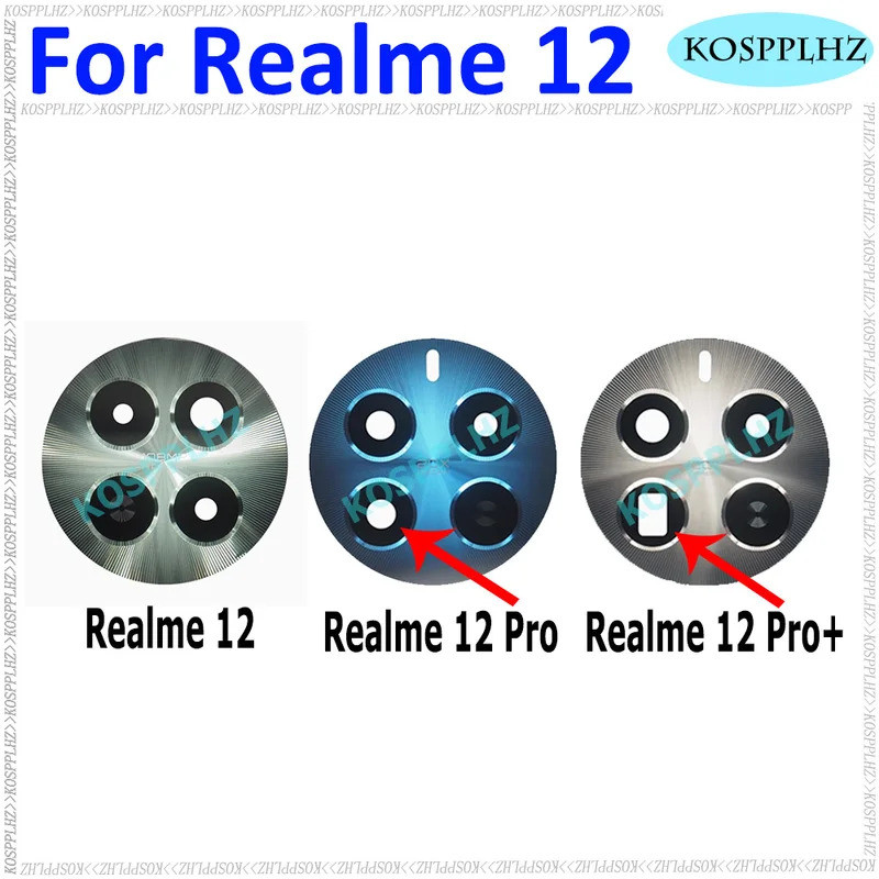 KOSPPLHZ สําหรับRealme 12 Proเลนส์กล้องด้านหลังใหม่สําหรับRealme 12 Pro + เลนส์กล้องสําหรับRealme 12