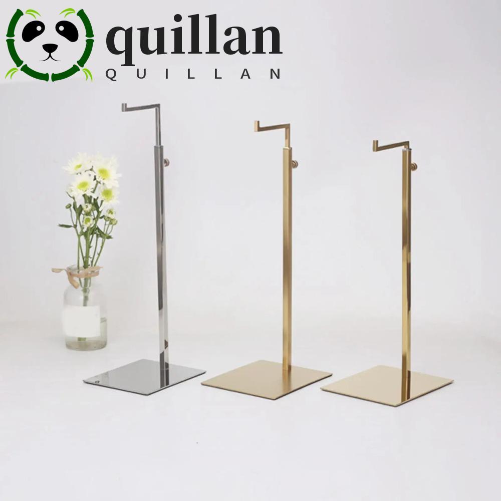 Quillan ขาตั้งโชว์กระเป๋าถือ สเตนเลส ปรับได้ ตะขอเดี่ยว สะดวก ทนทาน สวยหรู ตั้งโต๊ะ