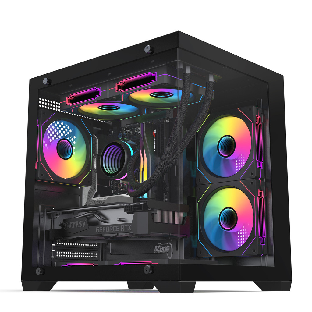 Sea View Room Chassis Panorama Room Side Transparent 240 Water-Cooled MINI Internet Cafe Gaming MINI