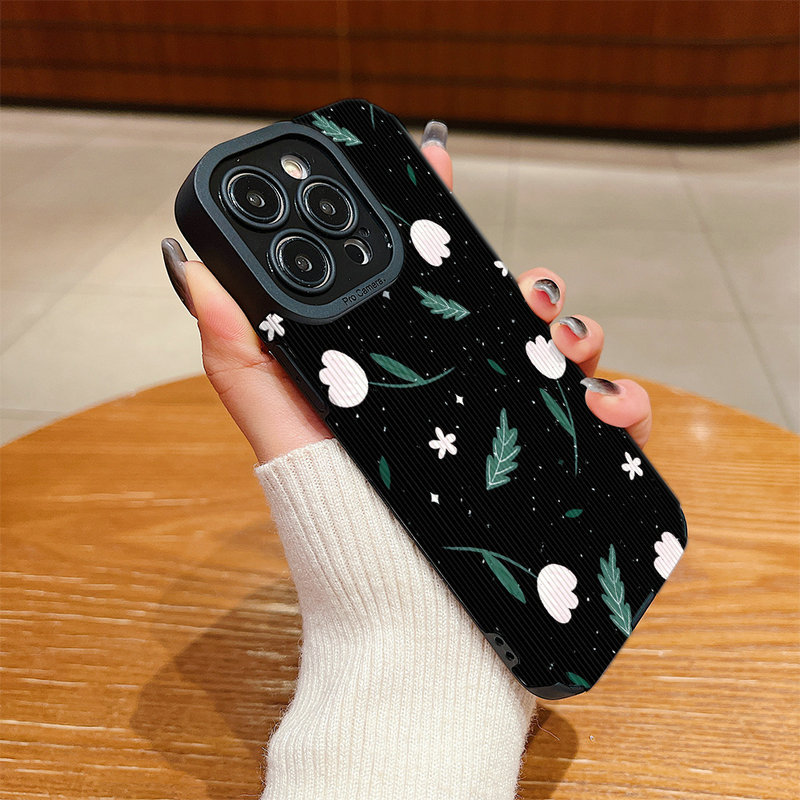 SAMSUNG หนังดอกไม้สําหรับSamsung A73 A72 A55 A54 A53 A52 A50 A34 A33 A32 A30 A23 A22 A21s A20s A20 A