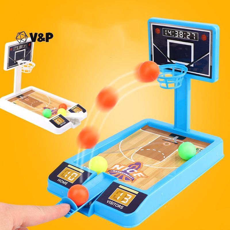 V&P เกมยิงบาสเก็ตบอล 3 ลูกเกมกระดานแบบโต้ตอบกีฬาในร่มของขวัญเด็ก