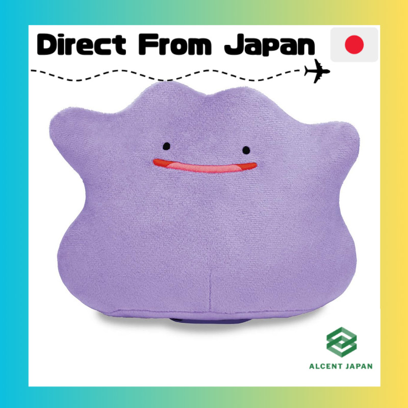 TAKARA TOMY Pokémon Pyokopyoko Ditto Plush — Approx. 23 cm Wide
