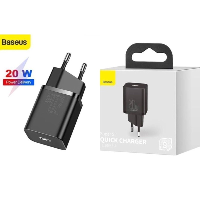 { SmileShopAcc } BASEUS SUPER SI 20W TYPE C ADAPTER / TYPE C OUTPUT ADAPTER / TYPE C CABLE PLUG ADAP