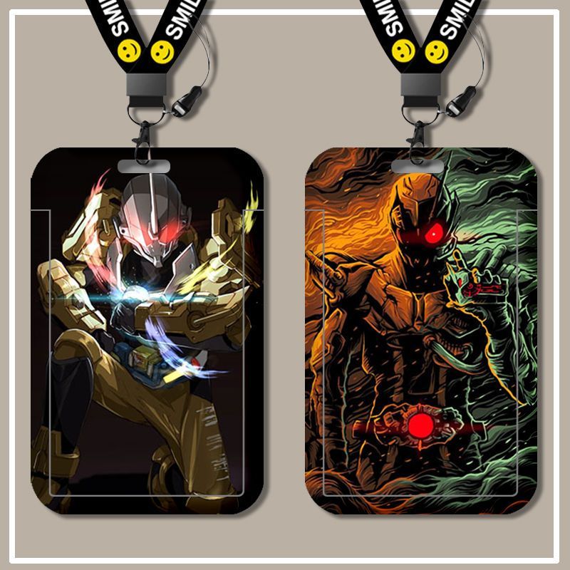 Kamen Rider Custom Student School Access ID Card Cover Bus Card MRT Card Holder Name Card Case