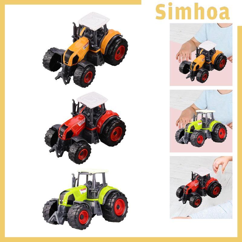[SIMHOA] Kids Mini Tractor, รถชาวนาจําลอง, ของเล่นยานพาหนะDiecast, ชุดของเล่นรถแทรกเตอร์ขนาดเล็กสําห