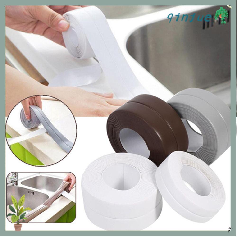 เทปกาว QINJUE, Self กาวเคาน์เตอร์ห้องครัว Sealant Strip, Professional สีสันห้องน้ํา Tub Mildew-proof