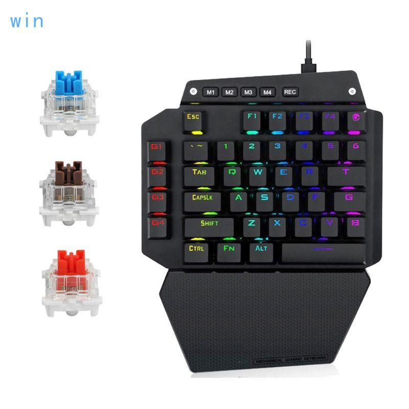 Win K700 คีย์บอร์ดเกมเปลี่ยน 44 คีย์ LED Backlight Switch Full สําหรับคีย์ Macro Defines คีย์บอร์ด O
