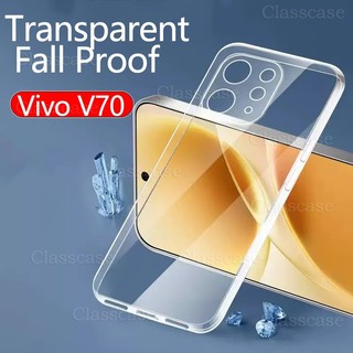 Vivo V70 5G 2026 สําหรับ Vivo V70 V 70 V70Elite V70Fe V70Lite VivoV70 Elite Lite Fe VivoV70Elite โปร่งใส TPU เคสโทรศัพท์กันกระแทกป้องกันกลับ Anti-fall ปกอ่อน