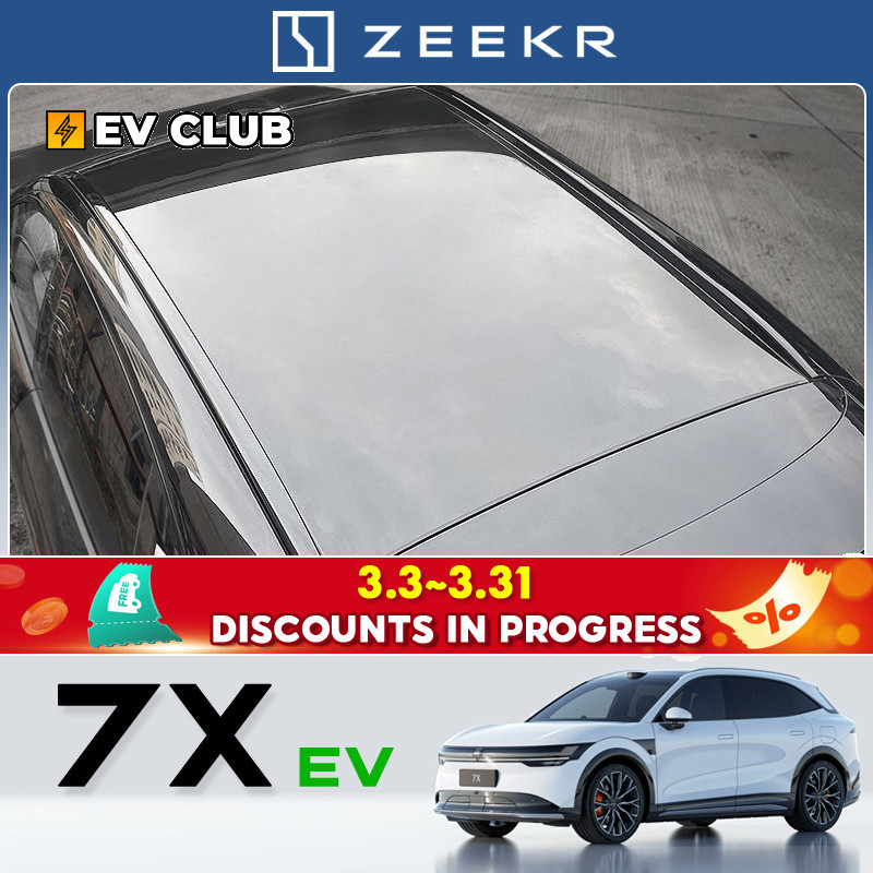 2025 geely zeekr 7x SUV ev รถพิเศษเฉพาะหลังคากระเป๋าเดินทาง Rack Trim ดัดแปลงสีดํา Samurai รถ Travel