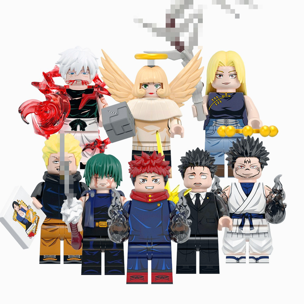 Kaisen Zenin Maki Hakari Kinji Itadori Yuji Kuruzu Hana Hiromi Building Block ของเล่นของขวัญ