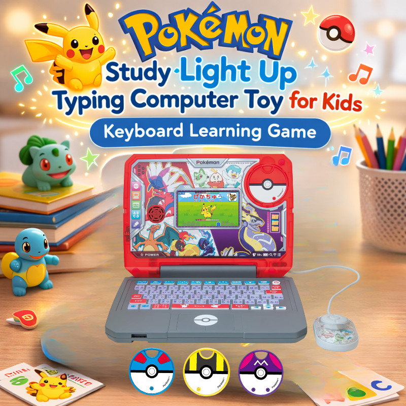 SEGA FAVE Pokémon Study Light-Up Typing Game for PC