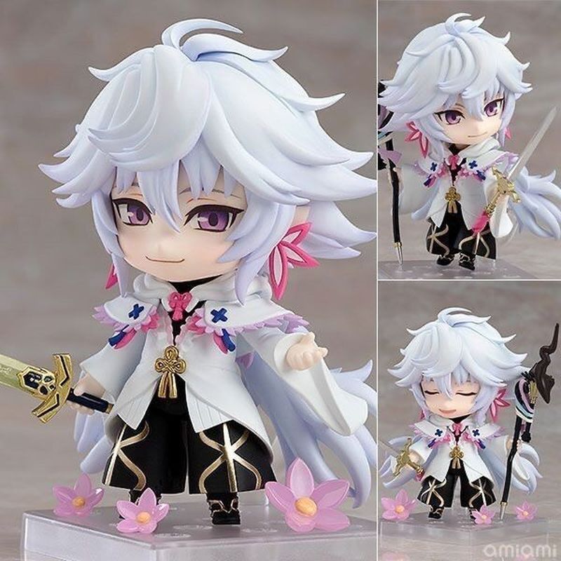 FGO FATE รุ่น Q Nendoroid Flower Magician Merlin รูปตุ๊กตา