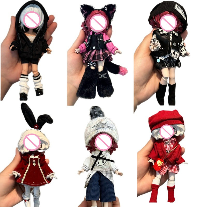 เสื้อผ้าตุ๊กตาเหมาะสําหรับ 1/8 Bjd 1/12 Ratio 15-17 Cm Slim Body Wear DIY Dressing ของเล่นอุปกรณ์เสริม (ไม่มีตุ๊กตา)