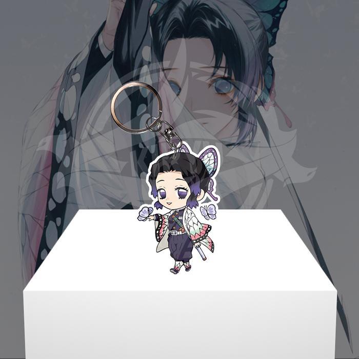 Gantungan Kunci อะนิเมะ Kimetsu no Yaiba - Kochou Shinobu - Ganci Akrilk - พวงกุญแจอะคริลิค - Kochou