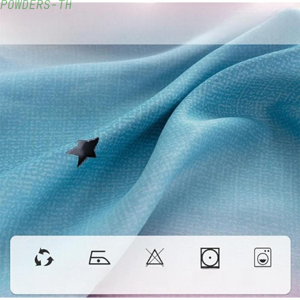 【POWE】For Girls Bedroom Curtains Rainbow Gradient Star Blackout 52x63 Inches Polyester