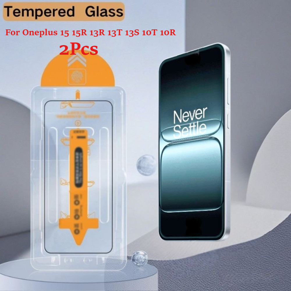 2 ชิ้นสําหรับ OnePlus 15 15R 13R 13T 13S 10T 10R One Plus 1 + Toughened Glass Screen Protector ป้องกันติดตั้งชุด