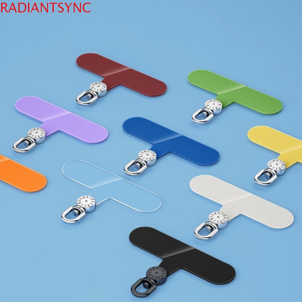 แผ่นแปะโทรศัพท์โลหะ RADIANTSYNC 360° หมุนได้แขวนสายโทรศัพท์เชือกเส้นเล็กปะเก็น,ทนทานทนทานที่ถอดออกได้ ทีพีอาร์ โทรศัพท์บัตรคลิปเปลี่ยน