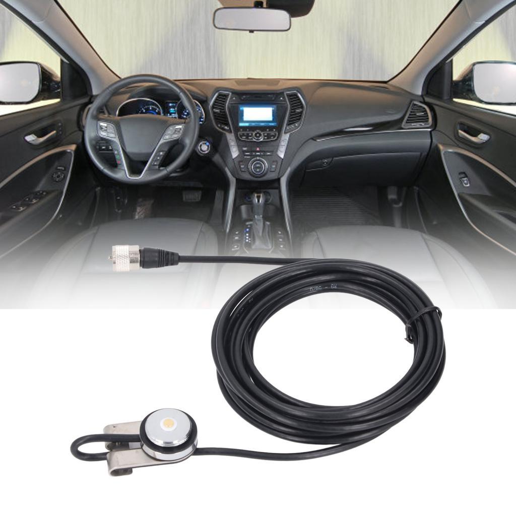 N 2 รถวิทยุ Antennae Fix Mount 16.4ft RG 58U ออกแบบสาย MO ถึง UHF PL259 ชายมือถือสําหรับ Vertex HYT