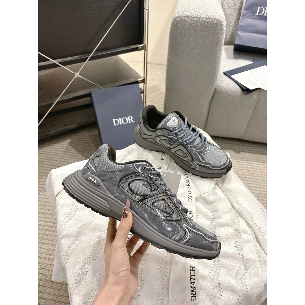 Dior New Color B30 Series รองเท้าผ้าใบลําลองผู้ชาย