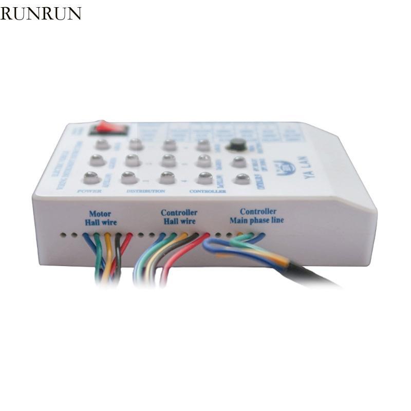 RUN 24V 36V 48V 60V 72VElectro รถ E-bike สกู๊ตเตอร์มอเตอร์ไร้แปรงถ่าน Controller Tester