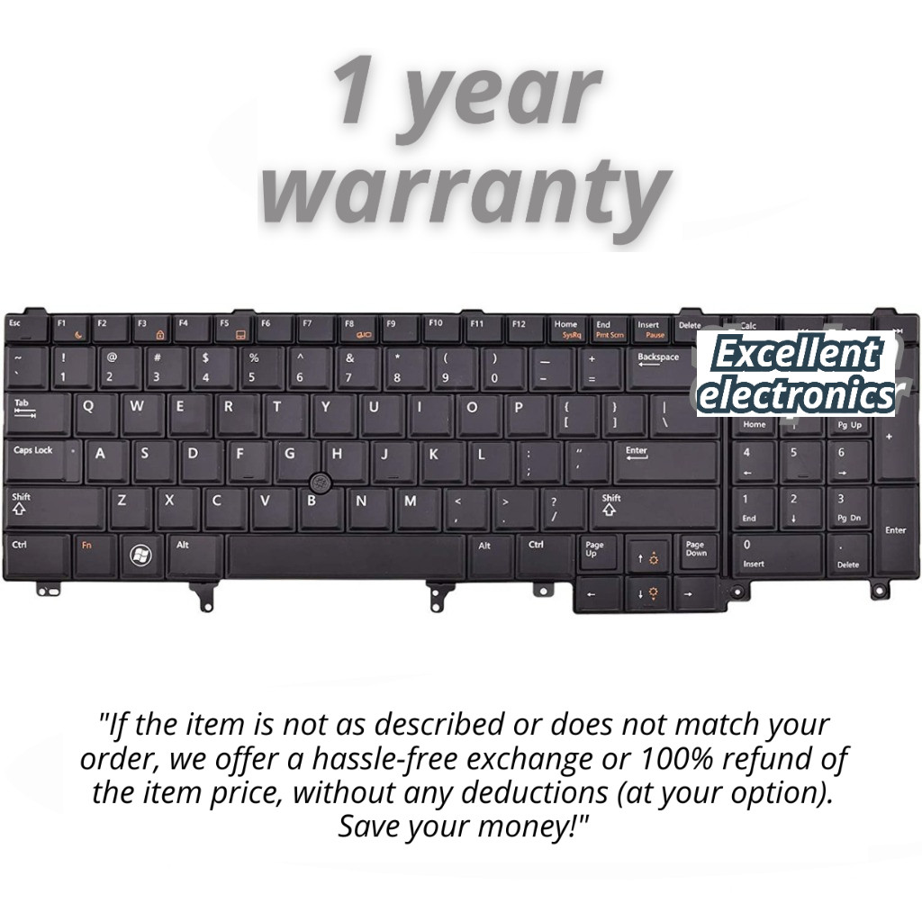 คีย์บอร์ด Del Latitude E5520 E5520M E5530 E6520 E6530 E6540 ใหม่