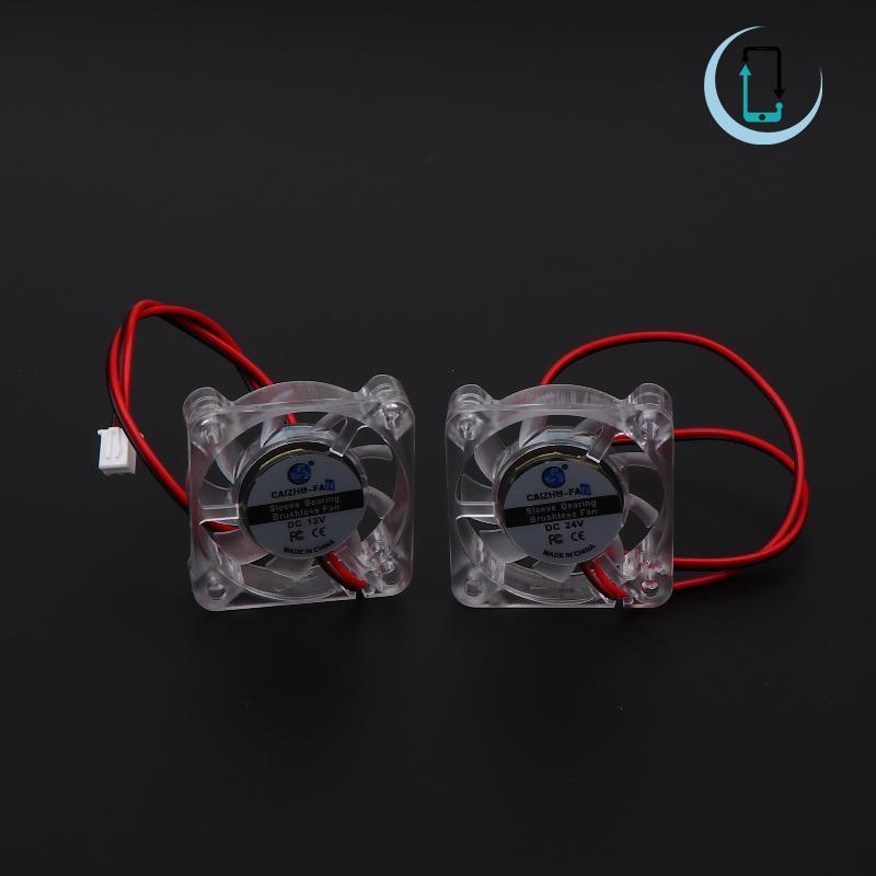 [AT] 1 ชิ้นแบริ่งไฮดรอลิกBrushless 3Dเครื่องพิมพ์พัดลมระบายความร้อน 4010 5/12/24Vพัดลมระบายความร้อนโปร่งใสสําหรับเครื่องพิมพ์ 3D DC 2Pin 40X40X10 มม.TH