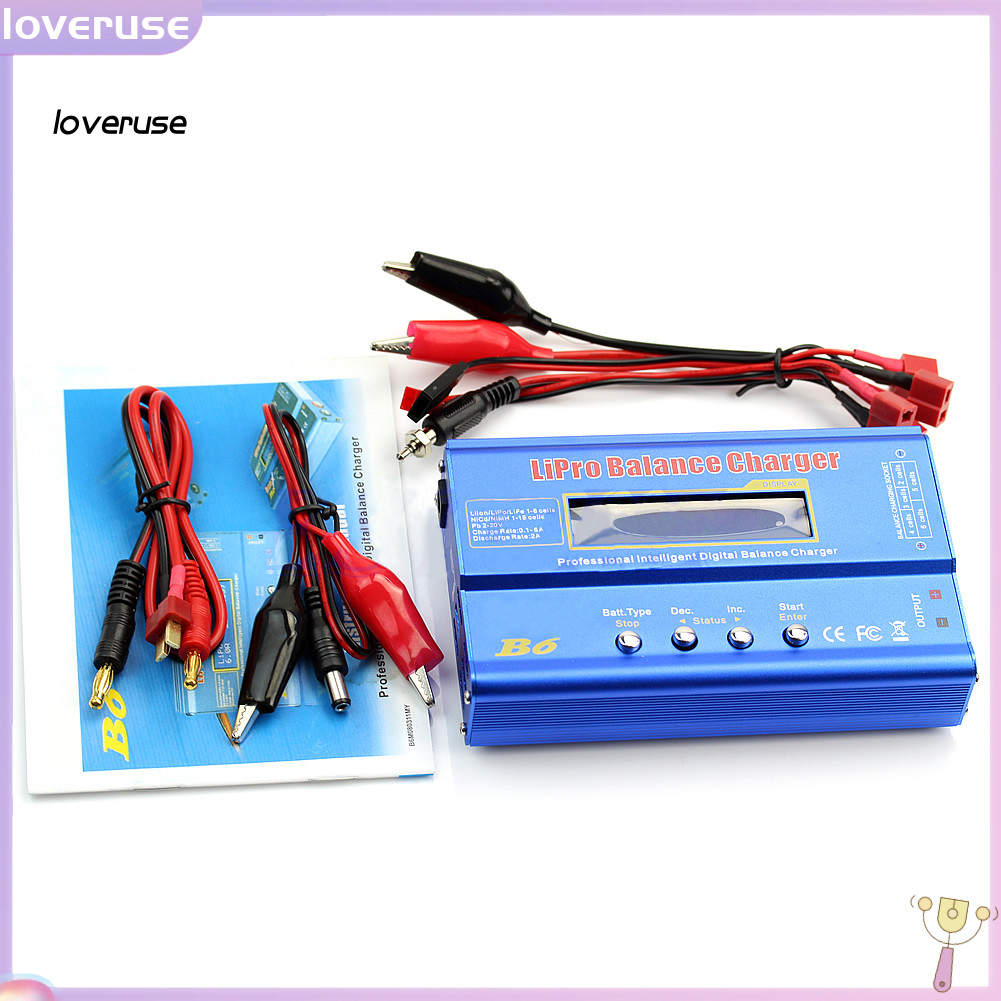 /LOV/ iMAX B6 Lipo NiMh Li-ion Ni-Cd RC Battery Balance เครื่องชาร์จดิจิตอล Discharger