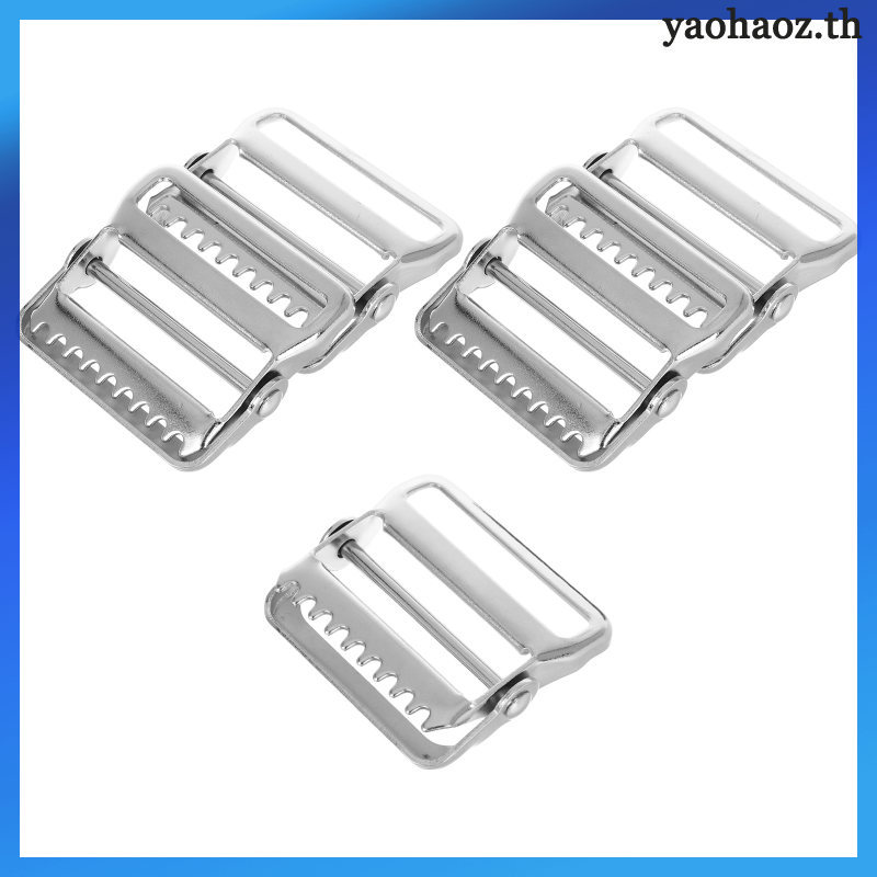 5 ชิ้นโลหะล็อคหัวเข็มขัดปรับสายรัด Webbing สําหรับกระเป๋าเป้สะพายหลัง อุปกรณ์เสริม yaohaoz