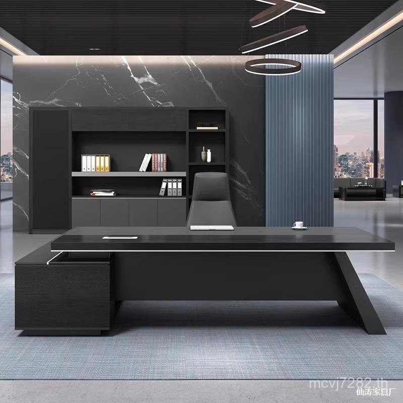 Big Workbench Boss Manager เรียบง่ายรวมโมเดิร์น Supervisor โต๊ะเก้าอี้โต๊ะโต๊ะทํางาน President 9H6R