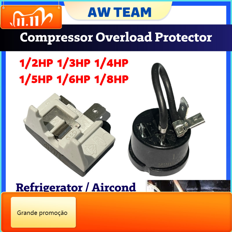 ตู้เย็น Overload Protector Compressor Freezer Mini Bar PTC Switch Peti Ais Sejuk ตู้เย็น