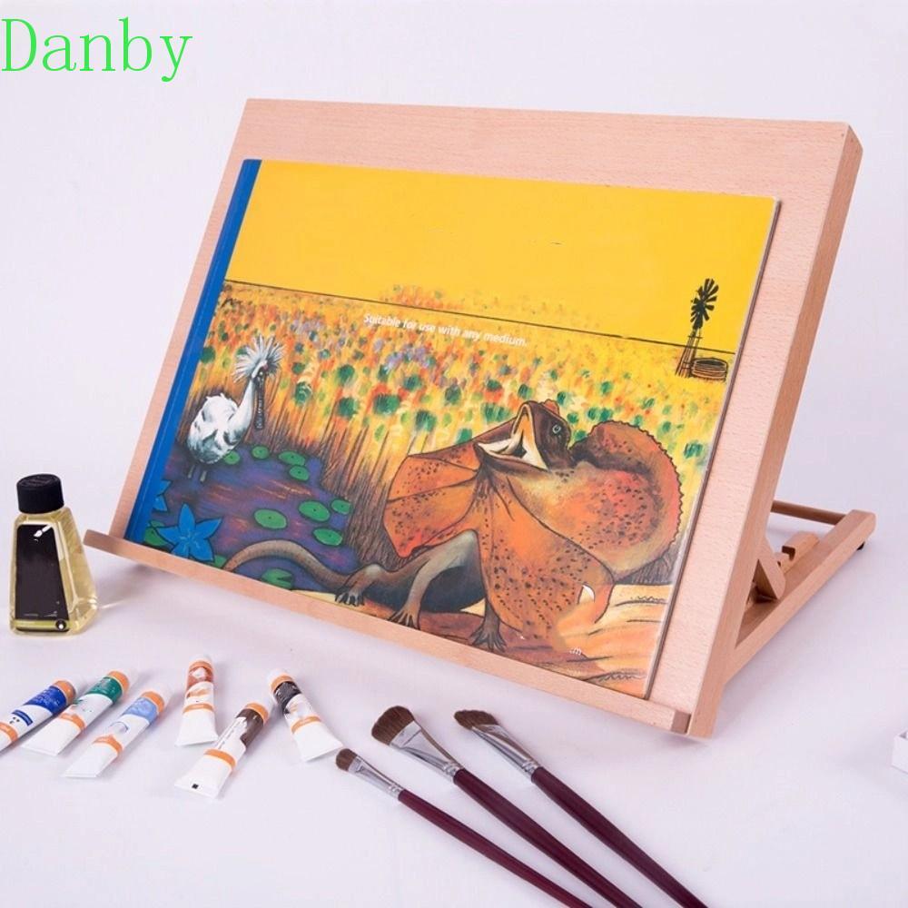 DANBY Beech Wood Table Stand, Adjustable Professional Art Painting Stand, Markers Storage Folding Po