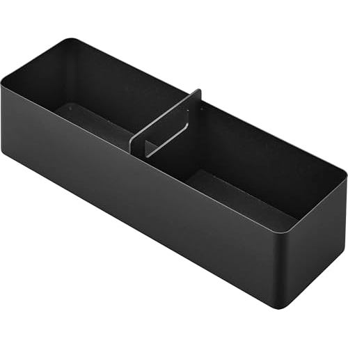 【Direct from japan】Yamazaki Slim Storage Box with Handle  Black | Dimensions: W32 × D10 × H9.6 cm | 