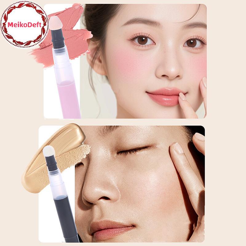 MeikoDeft 3ml Twist ปากกาหลอดที่ว่างเปล่าฟองน้ําเคล็ดลับเครื่องสําอางค์คอนเทนเนอร์ปากกา Lip Gloss Tu